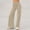 Beige, variant on CHIUNL Straight Leg Yoga Pants for Women, High Waisted Pocketless Tummy Control Leggings, Minimalist Buttonless Wide Leg Lounge Pants for Office (Beige L)