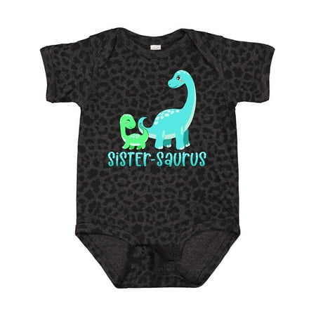 

Inktastic Sister-saurus Cute Brontosaurus Family Boys or Girls Baby Bodysuit