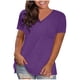 thumbnail image 3 of Camisetas de talla grande,Camiseta estampada para mujer, blusa de manga 3/4, cuello redondo, informal, tela de imitación, ideal para el hogar y el uso diario, sopatenor, 3 of 8