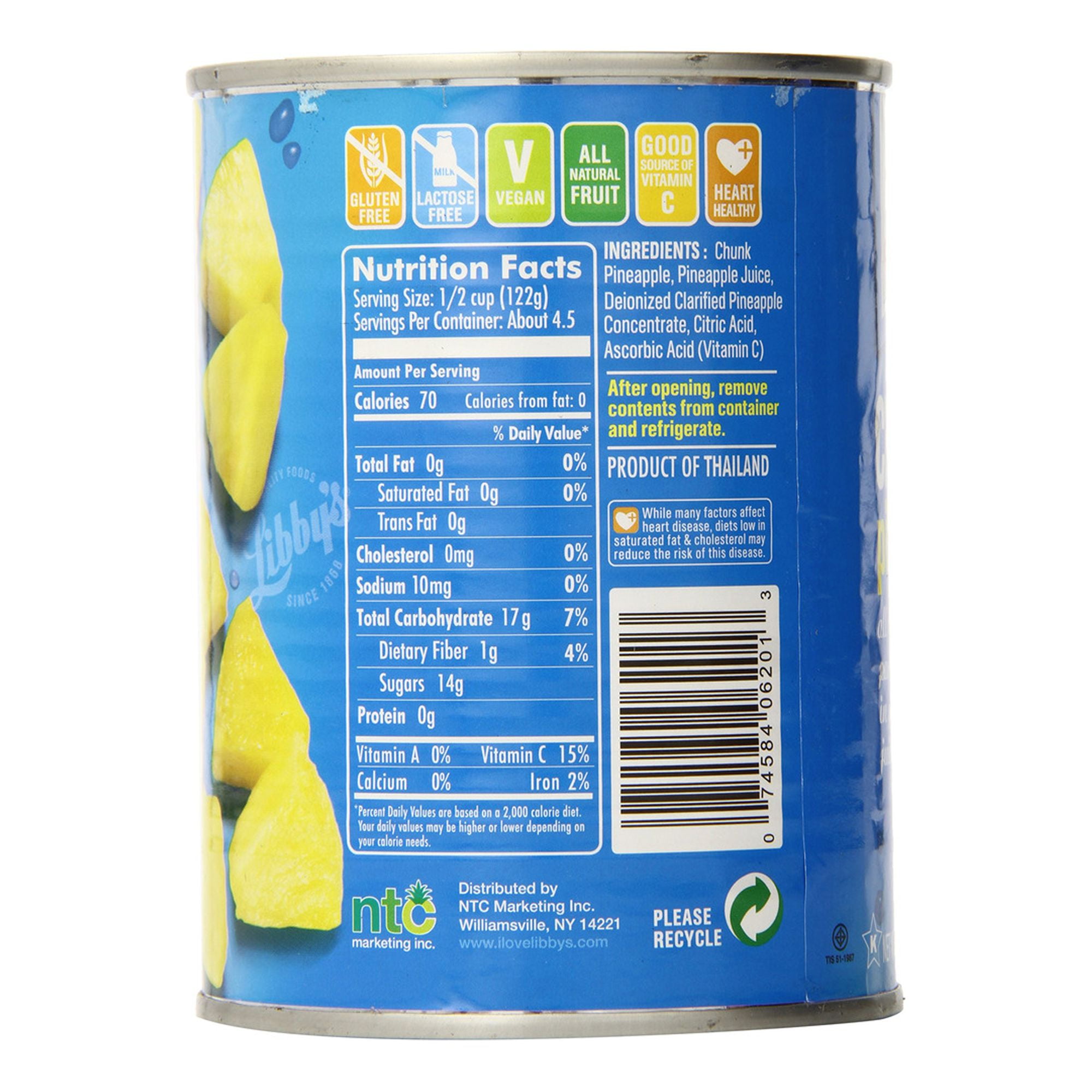 Libby's Chunk Pineapple (Pack of 4)