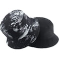 thumbnail image 6 of CoCopeaunts Black White Bucket Hat for Men Vintage Graffiti Reversible Women Bucket Caps Summer Sunscreen Basin Hat Packable, 6 of 8