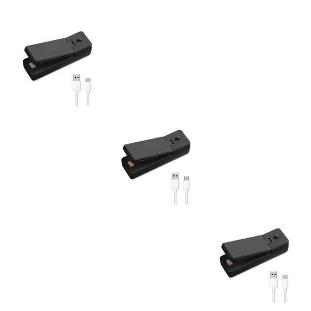 Billuyoard Mini sellador de cocina USB de mano, máquina de sellado de bolsas de plástico, embalaje portátil, dispositivo de sellado de Type4 NO4