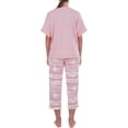 thumbnail image 3 of N Natori Studio Women's Short Sleeve Top and Capri Pant Sleep Set, 3 of 4
