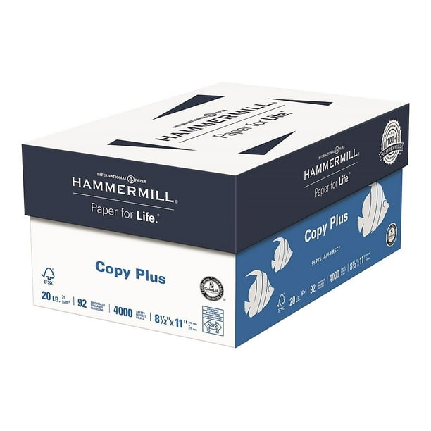 Hammermill Copy Plus 8.5 x 11 Copy Paper, 20 lbs. 105190