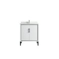 thumbnail image 2 of VSD 30in Single Sink Freestanding Bath Vanity in White with White Cultured Marble Top, 2 of 4