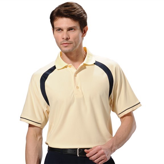 Monterey Club Men's Raglan Contrast Golf Polo Shirt #1063