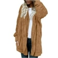 thumbnail image 2 of Puntoco Moda Mujer Trajes Manga Larga Sólido Outwear Mantener Caliente Invierno Tops Abrigos Liquidación Puntoco Puntoco-5252, 2 of 5