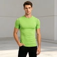 thumbnail image 2 of XIYON Men's T-Shirts Performance Compression Workout Tee Shirt For Wicking Athletic Top Gym Running Fitness Training With Stretch And Breathable Streetwear Comfort, 2 of 4