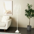 thumbnail image 2 of DecMode 12 Holder White Metal Taper Candelabra, 2 of 9