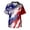 Red, variant on 4th Of July Scrubs Top for Men Fashion Patriotic V-Neck Short Sleeve Graphic Printed Tops Summer Lightweight Stretch Nurse Scrubs with Pockets Wine XXXL
