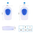 thumbnail image 5 of Copas De Talón De Gel Para Aliviar El Dolor Y La Incomodidad, Cojín Para El Talón, Para Zapatos Formales De Trabajo/casuales/planos, Zapatos Más Grandes, Zapatillas De Deporte Crtynell Descripción de la referencia, 5 of 5