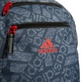 thumbnail image 2 of adidas Foundation 6 Backpack, ADI Collage Jersey Onix-Grey/Black/Vivid Red, One Size, 2 of 6