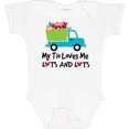 thumbnail image 3 of Inktastic My Tio Loves Me Truck for Nephew Boys Baby Bodysuit, 3 of 5