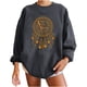 thumbnail image 1 of Sudadera extragrande de lana de manga larga con cuello redondo y estampado suelto para mujer Pompotops  gfhjh17500, 1 of 7