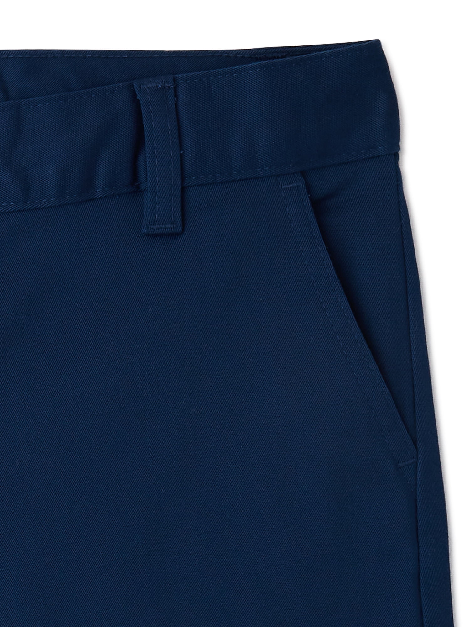 Wonder Nation Girls School Uniform Bermuda Shorts, Sizes 4-16 & 8-20 Plus