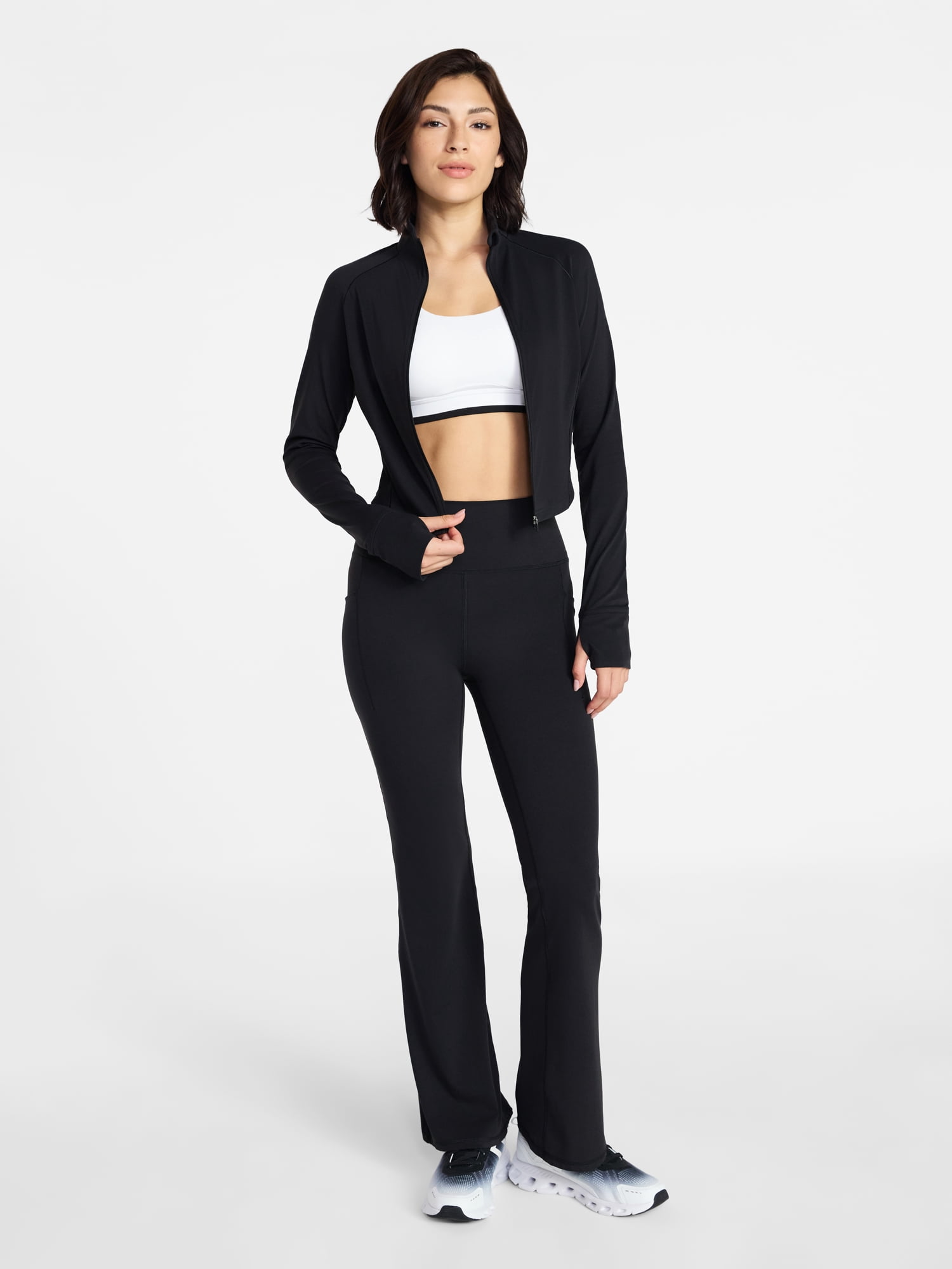 Avia Women's SoftSculpt Cropped Jacket, Sizes XS-XXXL