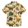 thumbnail image 6 of NIEWTR Boys Linen Shirt Collar Short Sleeve Button Down Shirts Textured Summer Beach Tops 3T 4T 5T 6T 7T Kids Clothes(A-AG,8-9 Years), 6 of 6