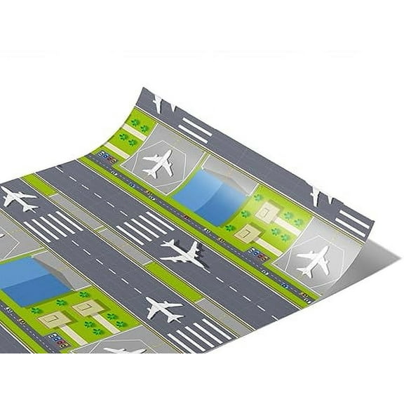 Rwraps Urban Cityscape Busy Tarmac Matte Vinyl Film Wrap 59in x 10ft Vinyl Vehicle Car Film Sheet