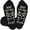 4-Black-2, variant on Bibifish Funny Socks For Men Novelty Mid Calf Socks For Dad With Letter Print Grips Bottom Funny Above Ankle Fathers Middle Cube Socks