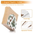 thumbnail image 4 of Pine Cone Trees Napkin Holder for Table Clear Napkin Stand Paper Holder Acrylic Organizer Dispenser Napkins for Dinner Kitchen Restaurant Room, 4 of 8