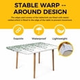 thumbnail image 4 of Green Eucalyptus Leaves Table Cloths for 5 Foot Rectangle Tables, Summer Botanical Weeping Watercolor Patio Waterproof Elastic Fitted Tablecloths, Washable Rectangular Table Cover for Camping, 4 of 8