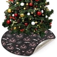 thumbnail image 5 of Coolnut Pink Pumpkins Autumn Christmas Tree Mats Waterproof Tree Skirt, Halloween Jack-O'Lantern Xmas Tree Stand Tray Mat Floor Protector Pad for Holiday Party Decoration, 28.3", 5 of 6