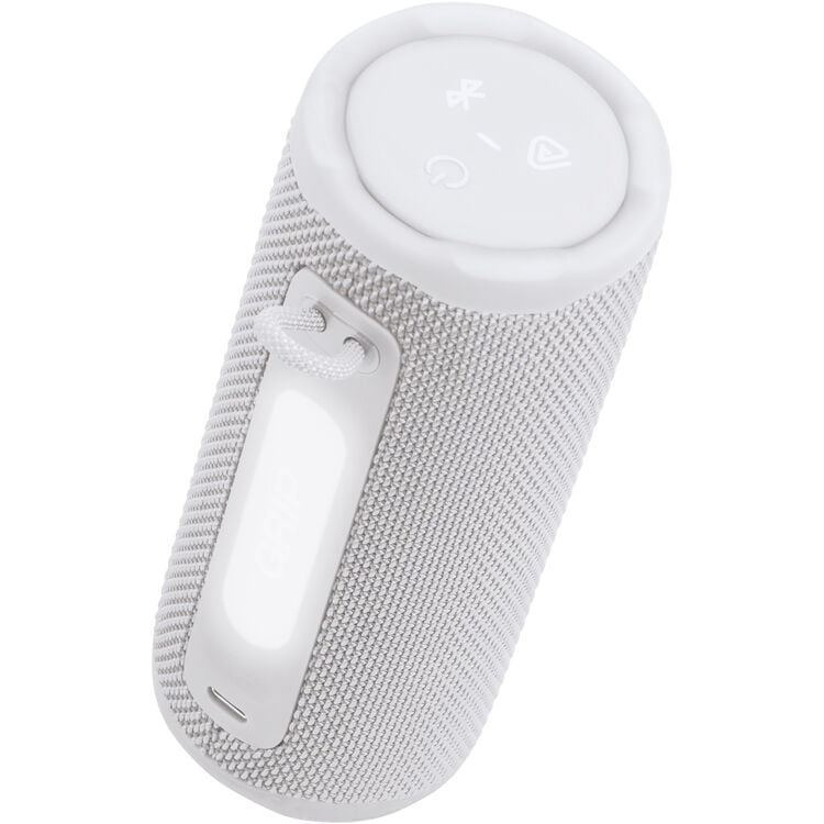JBL Grip - Compact Bluetooth speaker with bold JBL Pro Sound and ambient light - White