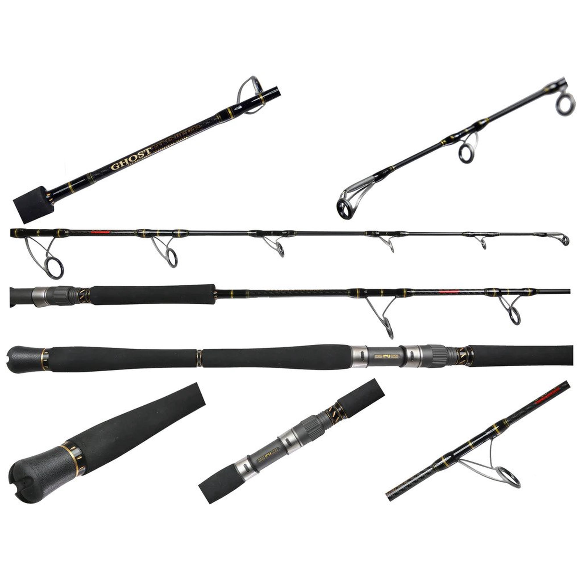 Jigging World JW-GHJ-S350 Ghost Hunter 5 6 Spinning Jigging Rod