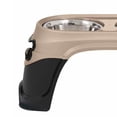 thumbnail image 2 of Petmate 8 Inch Medium Pet Lightweight Easy Reach Elevated Diner Bowl, Pearl Tan, 2 of 5