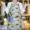 thumbnail image 6 of Pug and Love Heart Apron-Garden Aprons for Women with Pockets-Cotton Linen Waterproof Kitchen Cooking Gardening Aprons Adjustable for Kitchen,Cooking,BBQ and Salon 33x27 Inch, 6 of 7