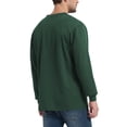 thumbnail image 6 of Men's Loose Fit Heavyweight Work Long Sleeve Henley T-Shirts Workwear Pocket Tee(Regular&Tall), 6 of 9