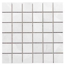 The Tile Life Geo Lush White Matte Porcelain Floor & Wall Tile, 4 x 4 in, 1-Piece Sample