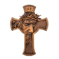 thumbnail image 2 of Crown of thorns jesus crucifixion wood cross on wall handicraft wall hanging cross christ wall art home decoration 14 inches, 2 of 5