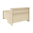 thumbnail image 2 of Arrive 60W x 72D L Shaped Reception Desk in Natural Elm - Engineered Wood, 2 of 10