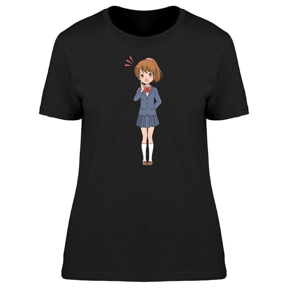 Lovely Kawaii School Girl Tee Women's -Image by Shutterstock