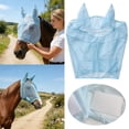 thumbnail image 1 of Horse Bonnet with Ears Shield Mesh Face for Riding and Training Decoration, 1 of 9