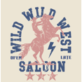 thumbnail image 2 of Wild Wild West Saloon Adult Natural Crew Neck Short Sleeve Tee-Small, 2 of 2