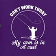 thumbnail image 3 of Wild Bobby, Can't Work Today My Arm Is In A Cast, Fishing, Men Graphic Tank Top, Purple, Small, 3 of 5