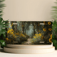 thumbnail image 4 of 1 Pcs 2D Flat License Plate Covers & Frames, Sunflower Forest For Decorative Front, Waterproof For Decoration Aluminum License Plate Covers & Frames Cover For Men Women, 12" X 6", 4 of 6