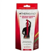 Theraband Latex free Resistance Bands, Beginners, 3 Ea, 6 Pack