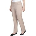 thumbnail image 3 of Alfred Dunner Womens Petite Classic Allure Fit Proportioned Pant With Elastic Comfort Waistband, 3 of 6