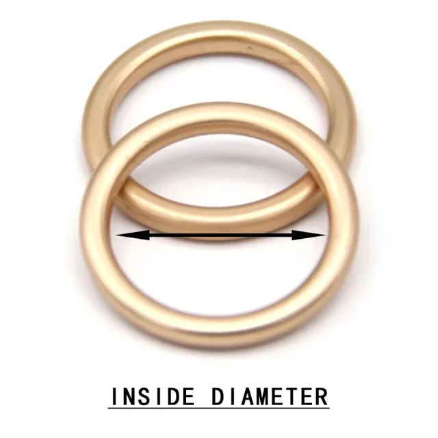 HENGC, hebillas redondas grandes de Metal con anillo redondo, tela de cierre para cinturón de cuero, zapatos, bolsos, prendas de vestir, costura de alta calidad, manualidades DIY, venta al por mayor