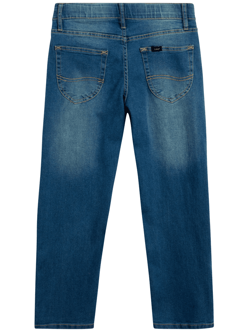 Lee Boys' Premium Straight Fit Denim Jeans - Ultra Stretch Casual