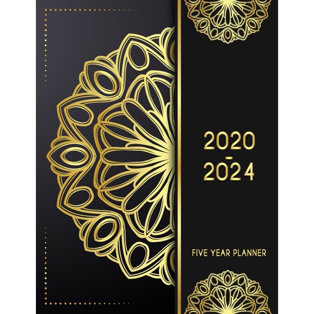 Dachshund Calendar 2023 5 Year Planner 2020 2024 Golden Bloom 5 Year Planner Calendar Book 20202024 Size 8.5 x 11