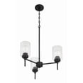 thumbnail image 5 of Craftmade - Claire 3 Light 30 in. Flat Black Finish Chandelier with Clear Bubble Glass, 5 of 6