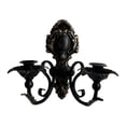 thumbnail image 2 of Candelabro de pared decorativo, candelabro de hierro para velas negro, 2 of 9