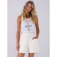 thumbnail image 5 of Women Comfy Drawstring Casual Elastic Waist Pure Color Shorts with Pockets White XXL, 5 of 8