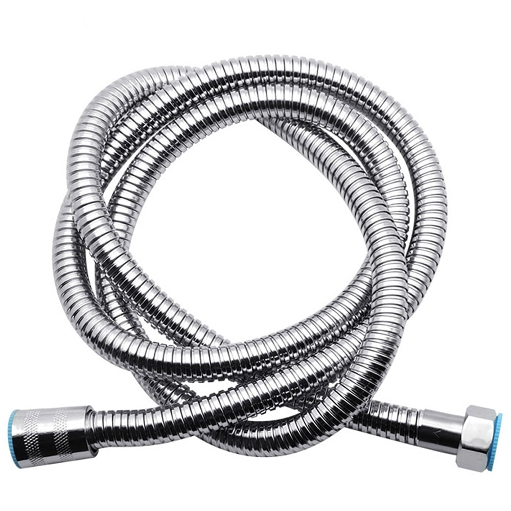 Extra long plated tube Hand held shower hose with solid brass nut