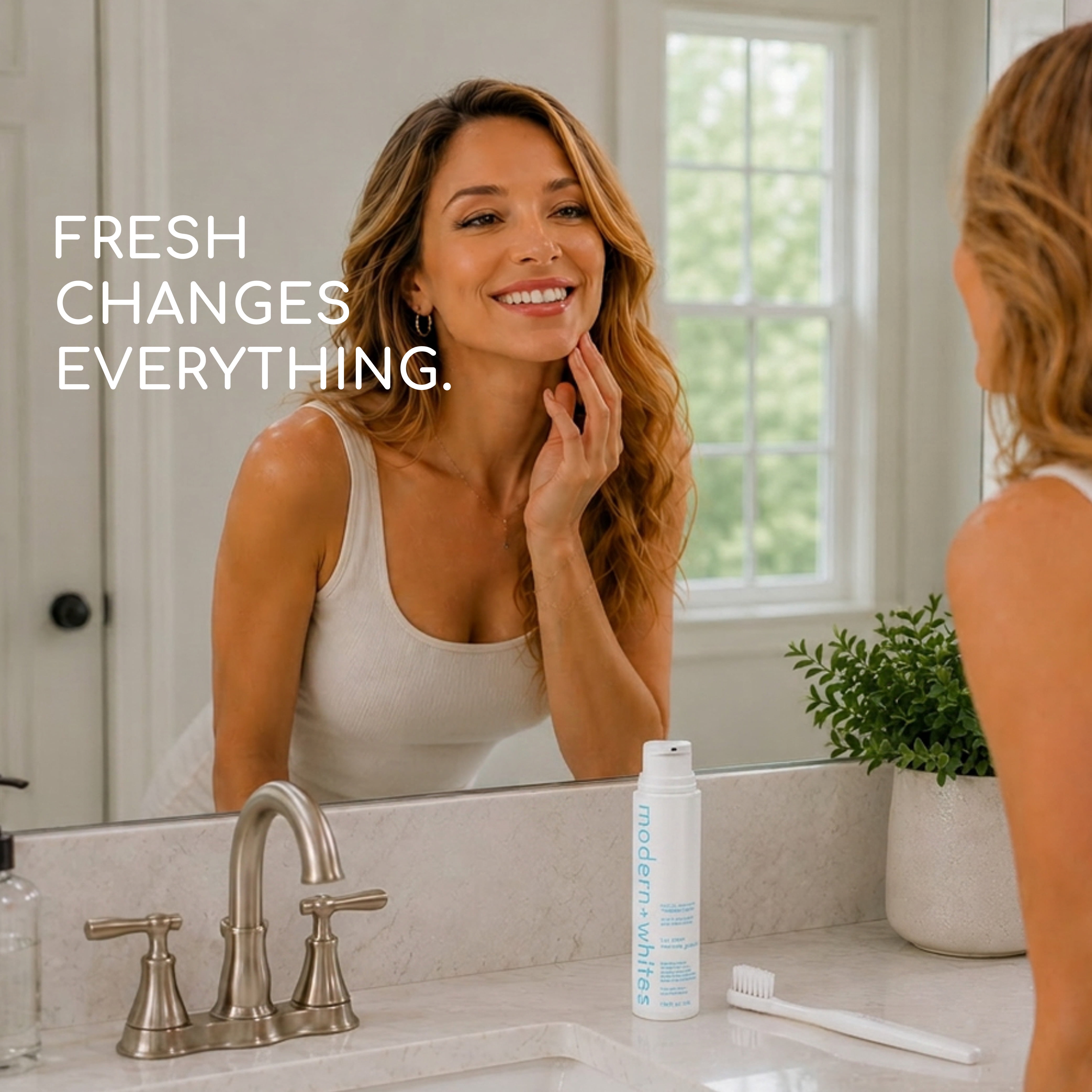 Modern Whites Whitening Toothpaste Gel, Icy Mint, Xylitol Enriched, Fluoride-Free, 50 ml