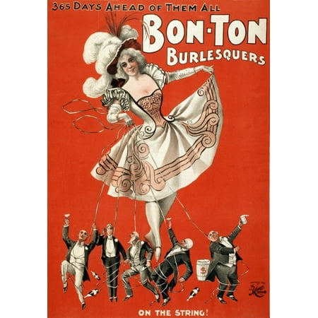 Bon Ton Burlesquers 1898 Poster Print by Science Source